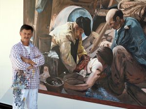 Pintor muralista Manuel Ojeda