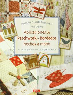 Aplicaciones de patchwork y bordados hechos a mano