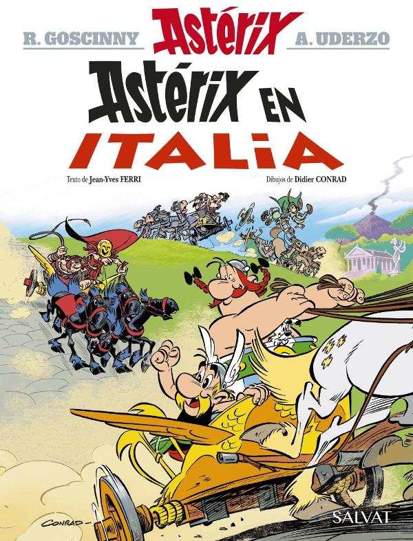 Portada de Astérix en Italia