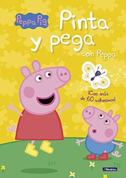 Portada de Pinta y pega con Peppa