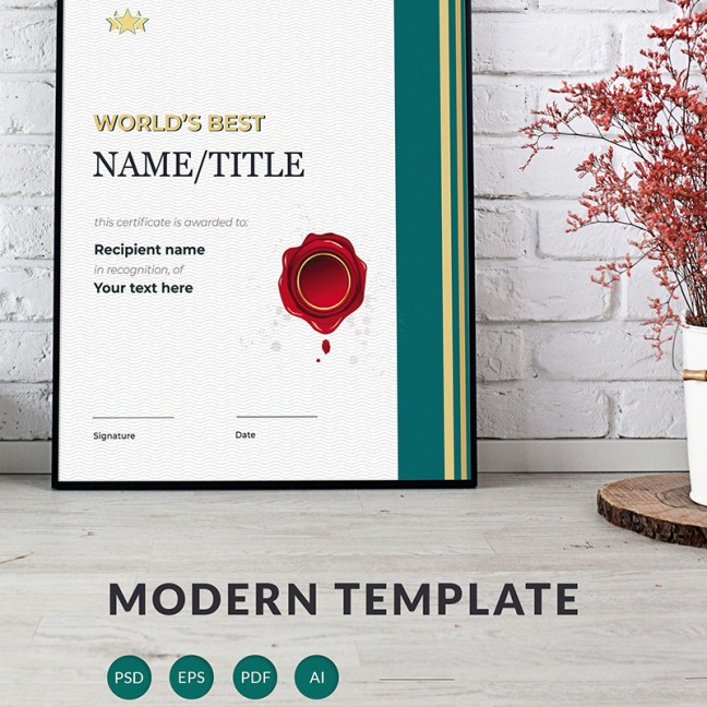 Plantilla de certificado para Sitio de Gráficos