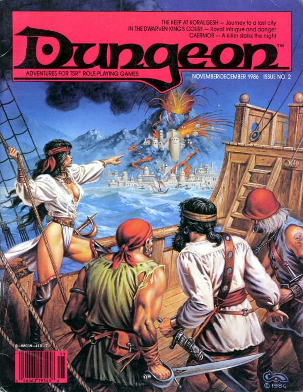 Dungeon Portada de la revista Dungeon