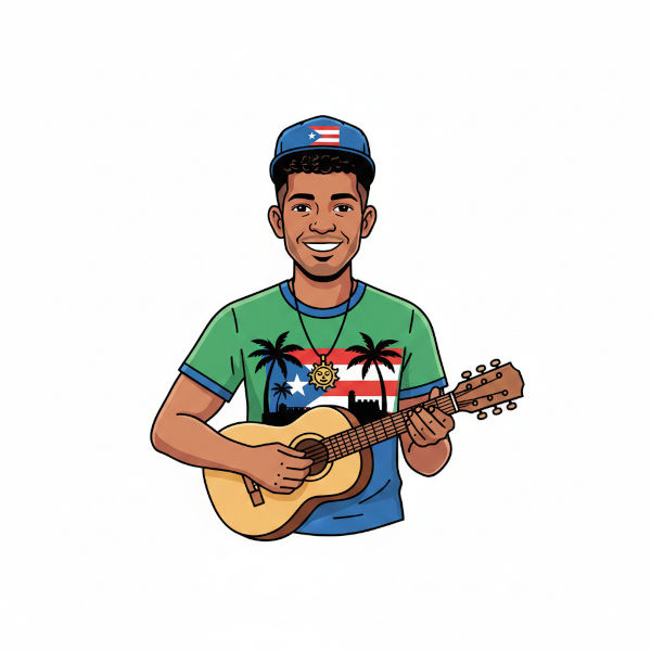 Ilustración de boricua Boricua