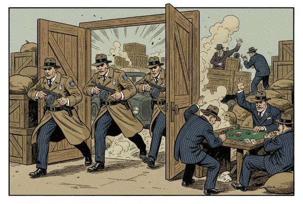 Ilustración de una Redada Redada