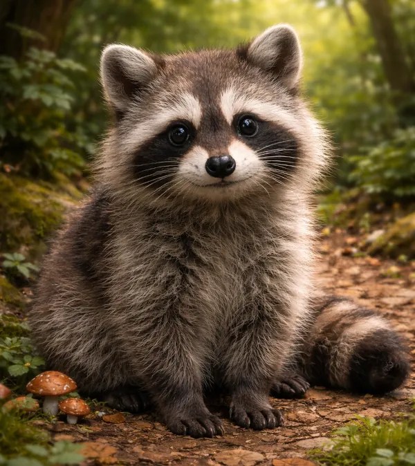 Imagen de un mapache