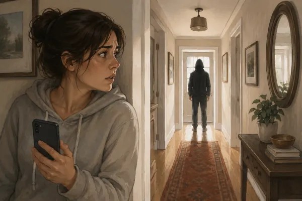 Imagen de una escena de suspenso Escena de suspenso