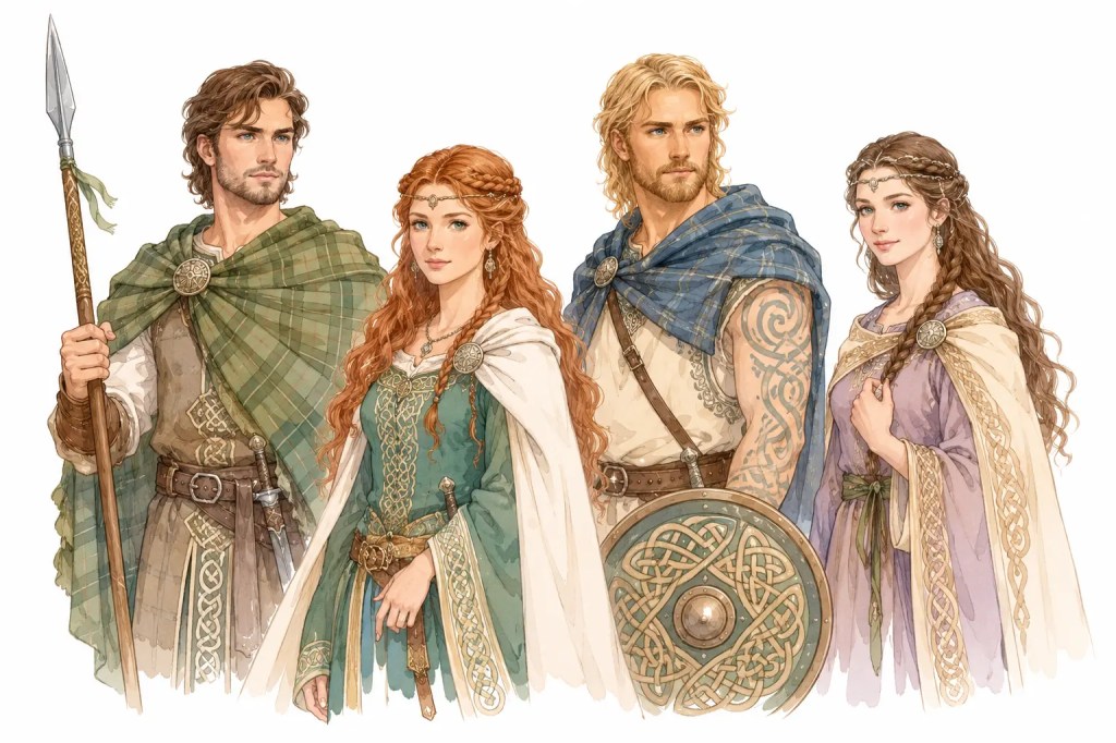 Ilustración de nombres de origen celta nombres celtas