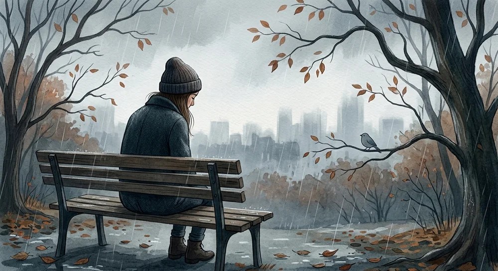 ilustración sobre la tristeza palabras para describir la tristeza