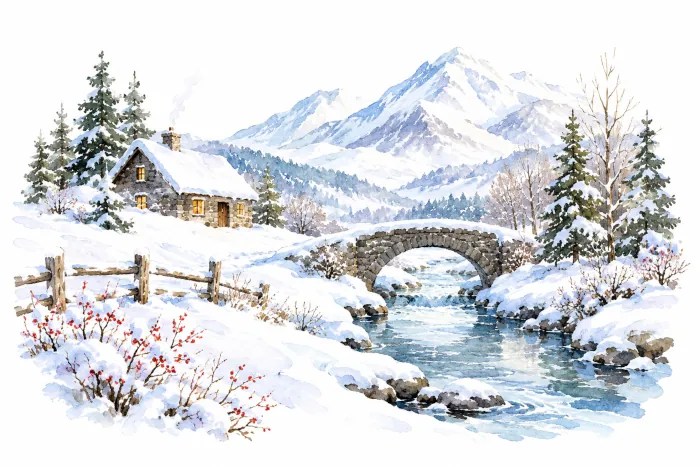 Paisaje nevado